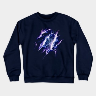 blue lightning Crewneck Sweatshirt